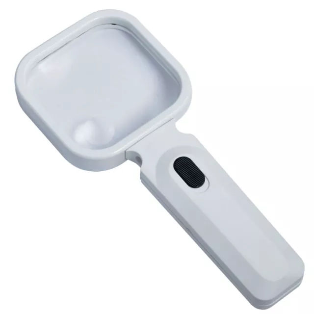 Lupa na čtení s osvětlením Levenhuk Zeno Read ZR10 white - 2x; 6x (80mmx 80mm/20mm)