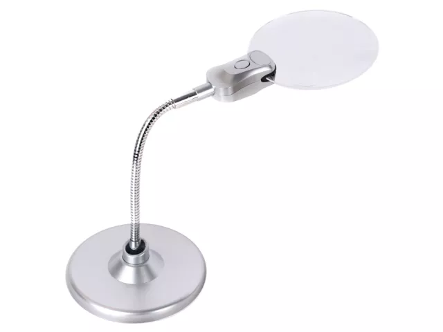 Zvětšovací lupa s osvětlením Levenhuk Zeno Desk D5 - 2x; 6x (107mm/24mm)
