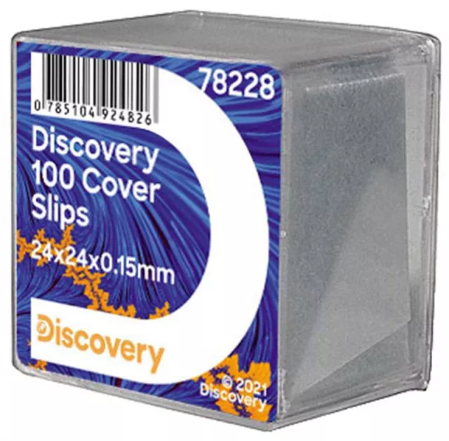 Krycí sklíčka Levenhuk Discovery 24x24 mm (100 ks)