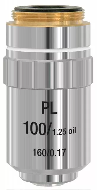 DIN-PL 100x, planachromatisch, Öl
Bresser Planachromat 100x